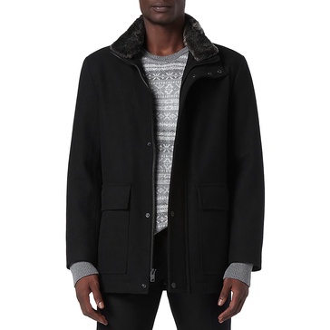 juniors brooks mens wool blend car coat soft shell jacket