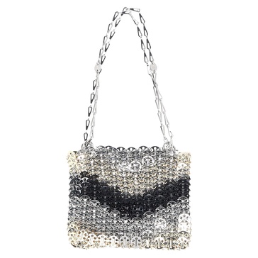 chainmail shoulder bag in gold metal