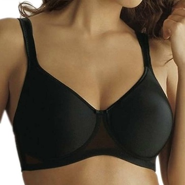 twin air support underwire bra in black