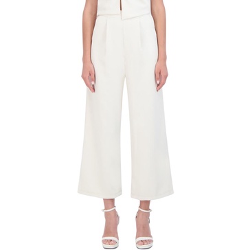 womens pleated polyester trouser pants