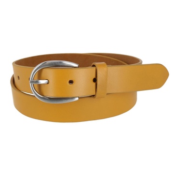 women's adjustable smooth leather dress belt
