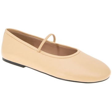 marzi womens stretch faux leather ballet flats