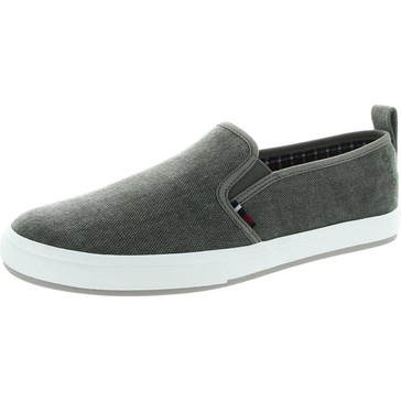 mens padded insole canvas slip-on shoes