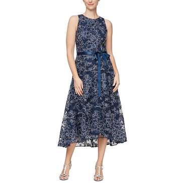 womens lace metallic cocktail and party dress