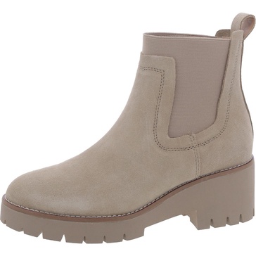 demi womens suede waterproof chelsea boots