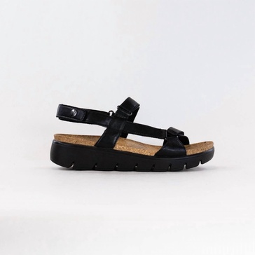 women's henna sandal in black