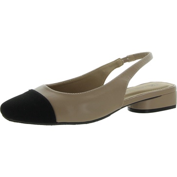 chaya womens faux leather pointed toe slingbacks
