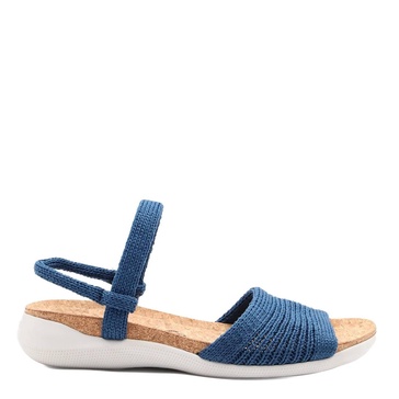 women's arenal sandal in knit bue jeans