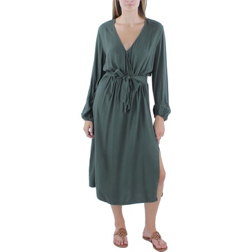 womens casual rayon midi dress