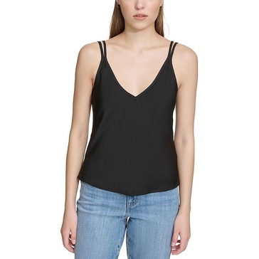 womens solid polyester pullover top