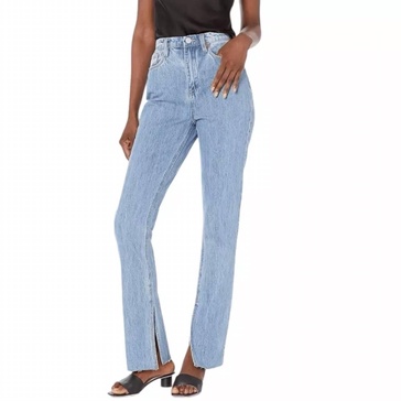 the cooper slim straight slit jeans in not having it