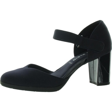 caelan womens slip on buckle ankle strap