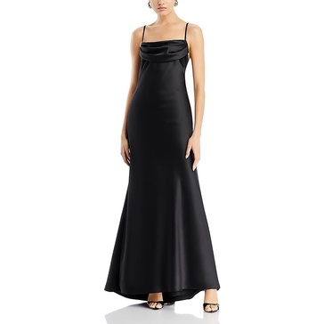 womens full length cowl neck maxi dress