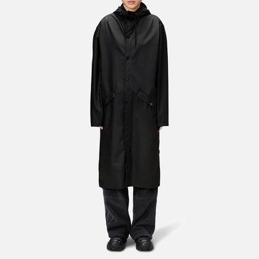 Rains Faux Leather Longer Jacket - XS
