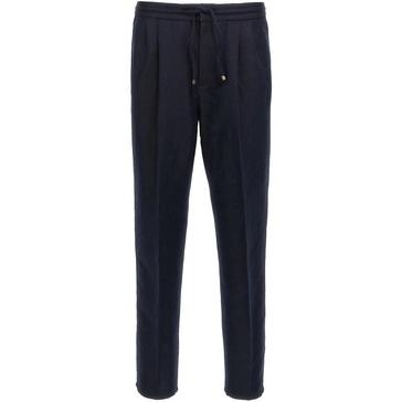 Blue Trousers Elegant Style