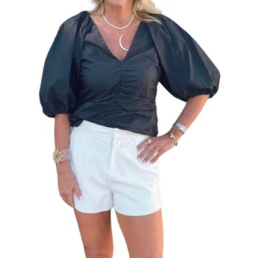 arianna top in black