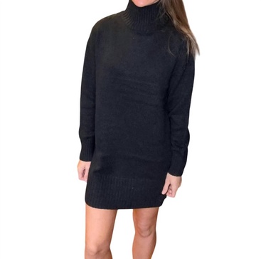 kay sweater dress in black