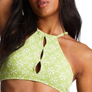 that's cute high neck in lime