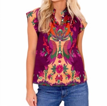 birkin top in peacock