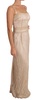 Dolce & Gabbana Beige Lace Spaghetti Strap Sheath Dress