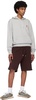 Gray Cotton Ami de Coeur Hoodie