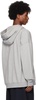 Gray Oversized French Terry Pullover Hoodie