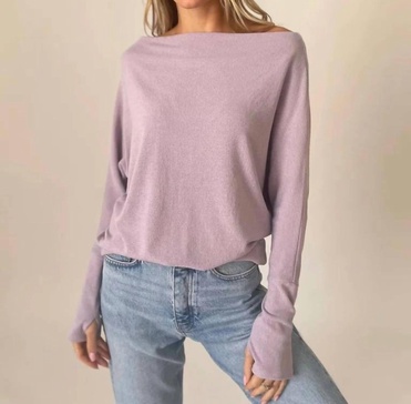 anywhere top in lilac