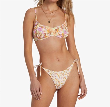 sungazers rev tie tanga bikini bottom in multi