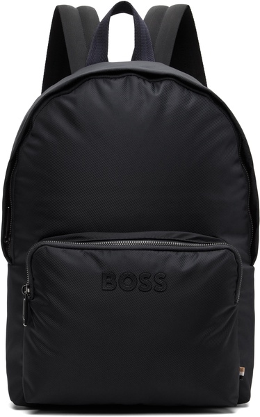 Navy Contrast Logo Backpack