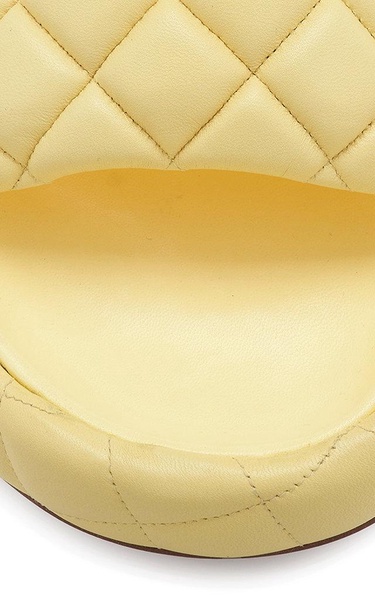 Padded Matelasse Slide Sandals