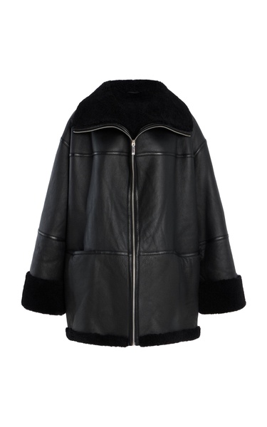 Menfi Oversized Shearling Coat