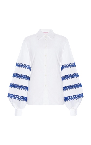 Embroidered Cotton Poplin Shirt