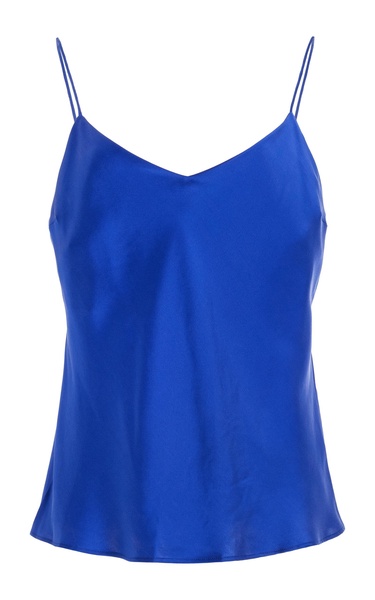 The Milos Silk-Charmeuse Camisole Top
