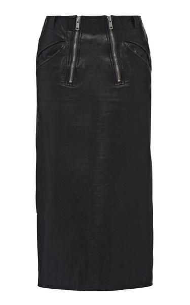 Leather Pencil Skirt
