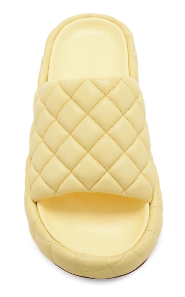 Padded Matelasse Slide Sandals