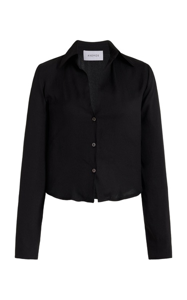 Matte-Crepe Shirt