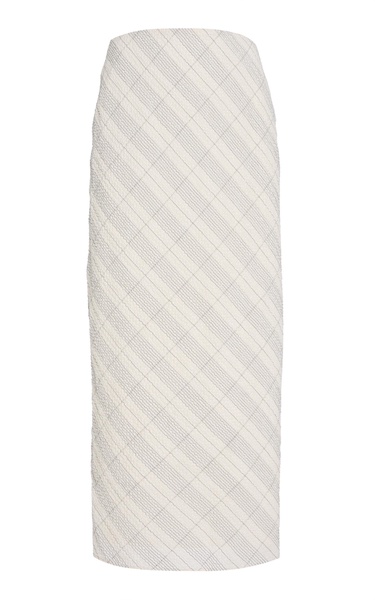 Paulina Tartan-Checked Cotton-Blend Skirt