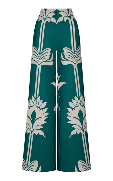 Darshan High-Waisted Scuba Wide-Leg Pants