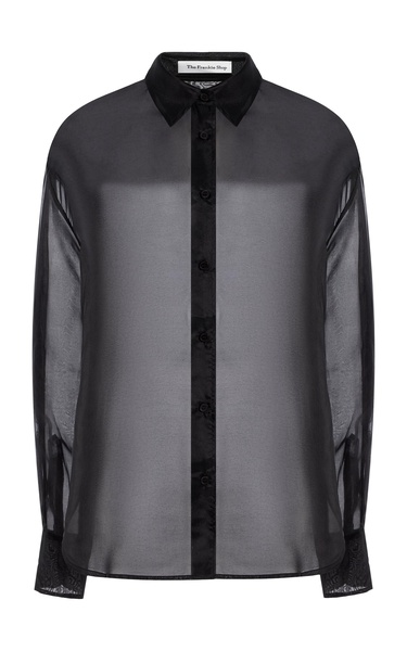 Peri Silk-Blend Chiffon Shirt