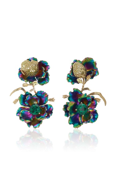 Rainbow Magnolia Earrings