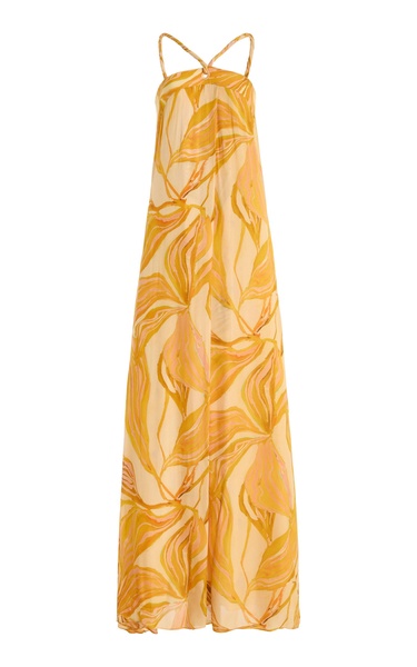 Amalfi Printed Chiffon Maxi Dress