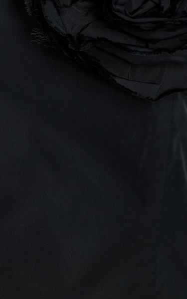 Lena Rosette-Detailed Taffeta Corset Top