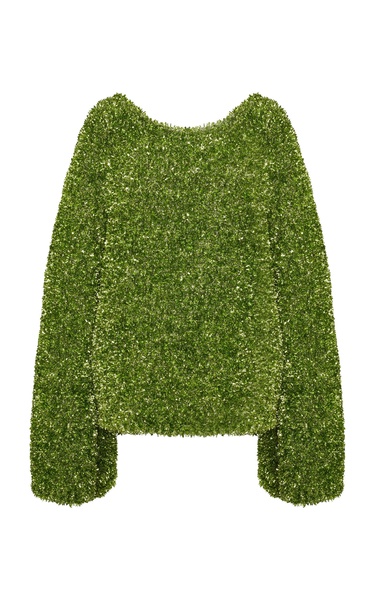 Tess Metallic Wool-Blend Sweater