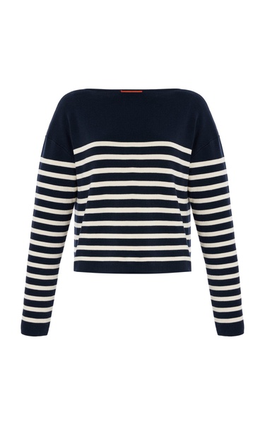 Ronnie Striped Silk-Cotton Knit Sweater