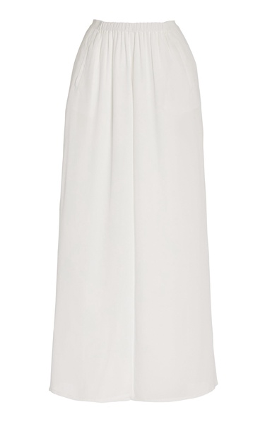 Exclusive Merit Sheer Crepe Wide-Leg Pants