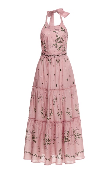 Consuelo Tiered Linen Midi Dress