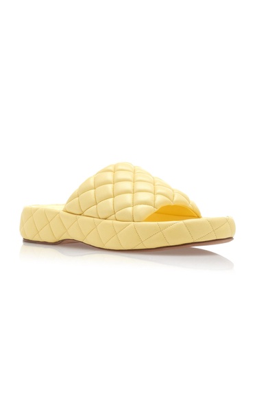 Padded Matelasse Slide Sandals