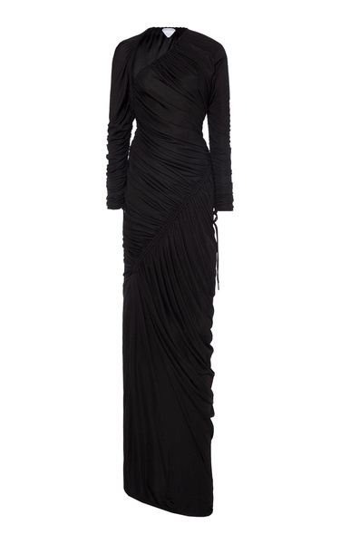 Ruched Jersey Maxi Dress