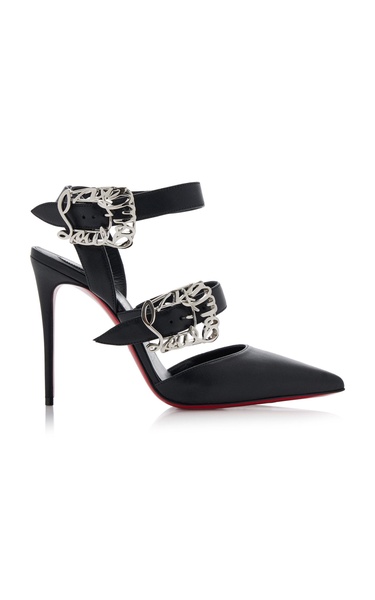 Giddylina 100mm Buckle-Detailed Leather Pumps