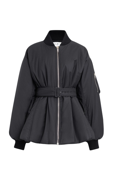 Belted Cotton Bomber Jacket